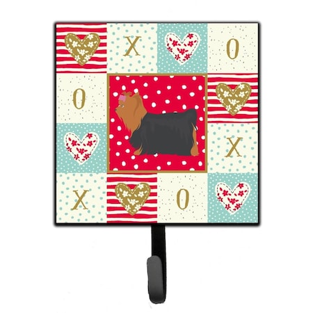 Carolines Treasures 4.25 x 1 x 7 in. Yorkshire Terrier No.1 Love Leash or Key Holder CK5900SH4